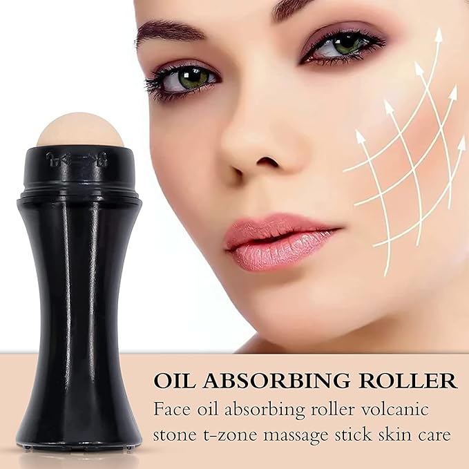 Rodillo Facial de Piedra Volcánica | Elimina el Exceso de Grasa