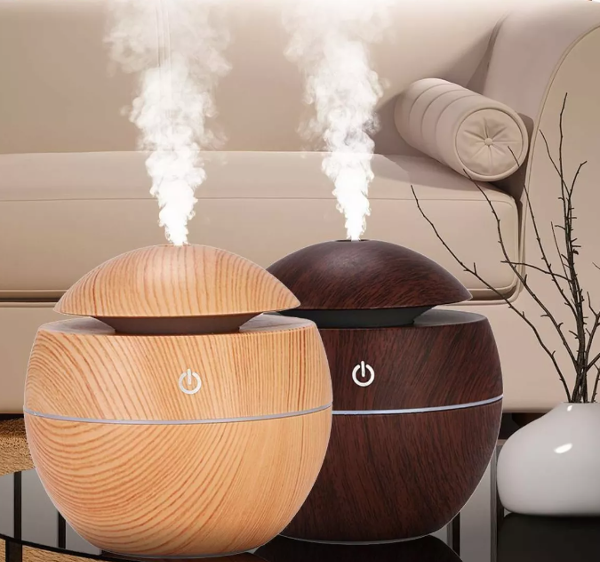 Difusor de Aromas Eléctrico Ultrasónico | Humidificador con Luz LED y Aromaterapia
